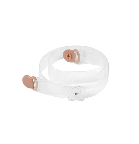 Alça De Silicone Liz Transparente Com Fecho Giratório