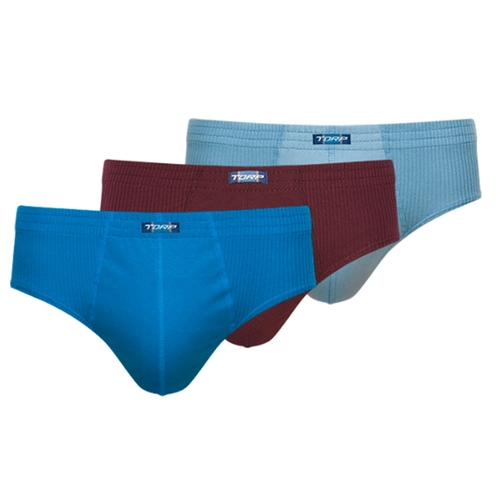 Kit 3 Cuecas Slip Torp Adulto Cores Sortidas De Algodão