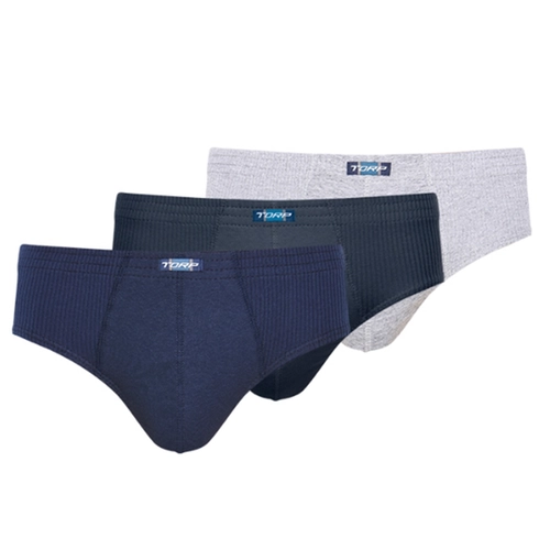 Kit 3 Cuecas Slip Torp Adulto Cores Sortidas De Algodão