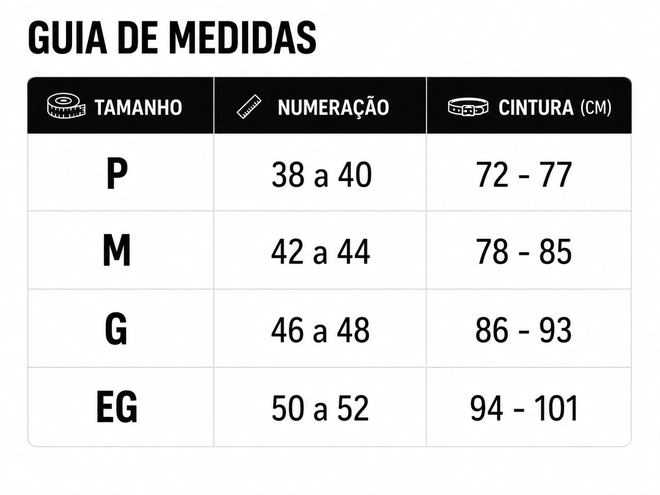 Tabela de Medidas