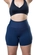 Bermuda Fitness Elite Feminina Adulto Cós Alto - MARINHO-