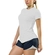 Camiseta Manga Curta Running Elite Feminina Tecido Furadinho - BRANCO-