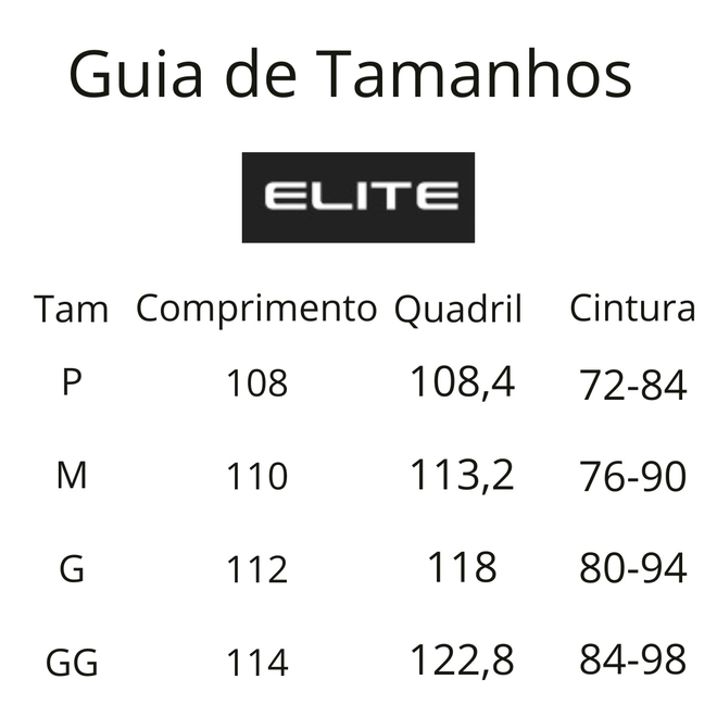 Tabela de Medidas