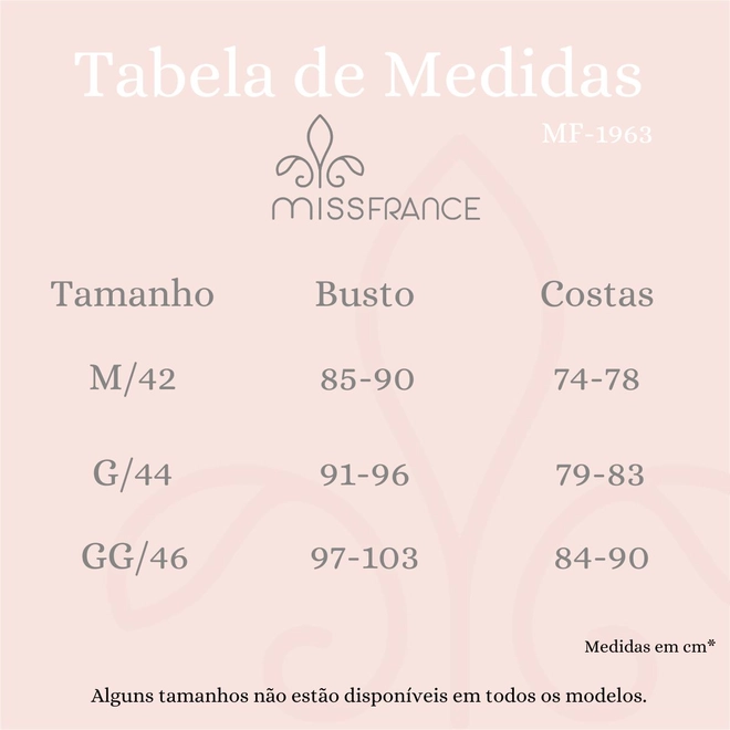 Tabela de Medidas
