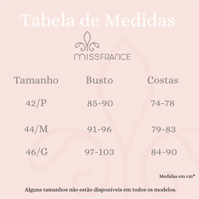 Tabela de Medidas
