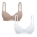 Kit 2 Sutiãs Rio Miss France Com Bojo E Aro Microfibra - CHOC/BCO-CHOC/BCO