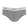 Cueca Slip Mash Adulta Básica Em Cotton - CZ05-CINZA MESCLA CLARO