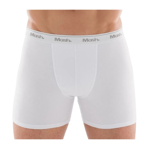 Cueca Boxer Mash Longa Lisa Plus Size Cotton