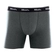 Cueca Boxer Mash Longa Lisa Plus Size Cotton - CZ06-CINZA MESCLA ESCURO