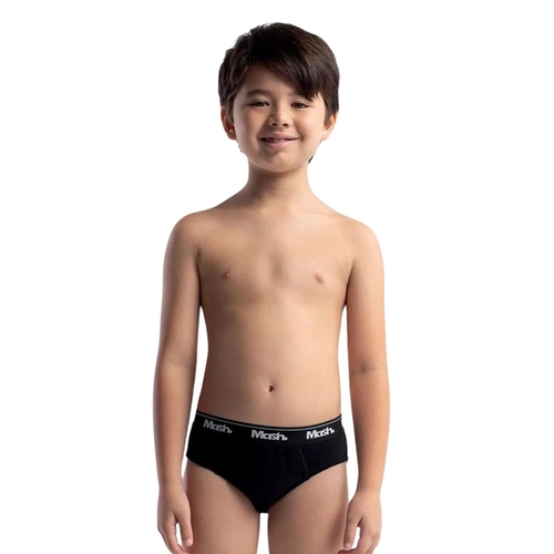 Kit 2 Cuecas Slip Mash Kids Infantil Em Algodão