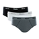 Kit 3 Cuecas Slip Mash Adulto Basic Em Algodão - CZ01-CINZA MEDIO