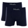Kit 2 Cuecas Boxer Mash Sem Costura Em Microfibra - AZ08-AZUL MARINHO