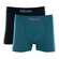 Kit 2 Cuecas Boxer Mash Sem Costura Em Microfibra - AZ03-AZUL DIESEL