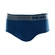 Cueca Slip Mash Sem Costura Em Microfibra - AZ16-AZUL CARBONO