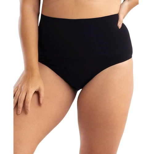 Calcinha Modeladora Cintura Alta She Leve Compressão Microfibra Sem Costura