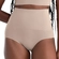 Calcinha Modeladora Cintura Alta She Leve Compressão Microfibra Sem Costura - CHOO-CHOCOLATE