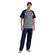 Pijama Manga Curta Mash Masculino Adulto Com Calça Algodão - CZ06-CINZA MESCLA ESCURO