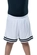 Shorts de Futebol Elite Masculino Calção Esportivo Listras - BRANCO-