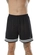 Shorts de Futebol Elite Masculino Calção Esportivo Listras - 05-PRETO/BRANCO