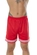 Shorts de Futebol Elite Masculino Calção Esportivo Listras - 003-VERMELHO/BRANCO