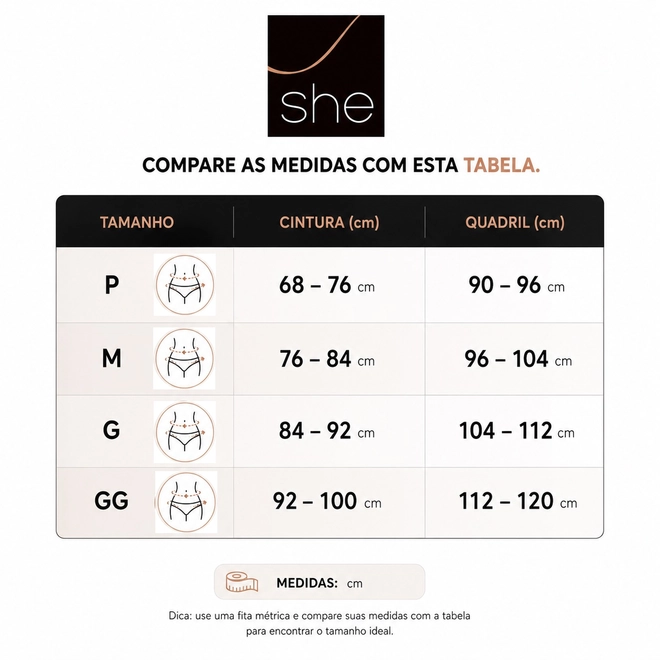Tabela de Medidas