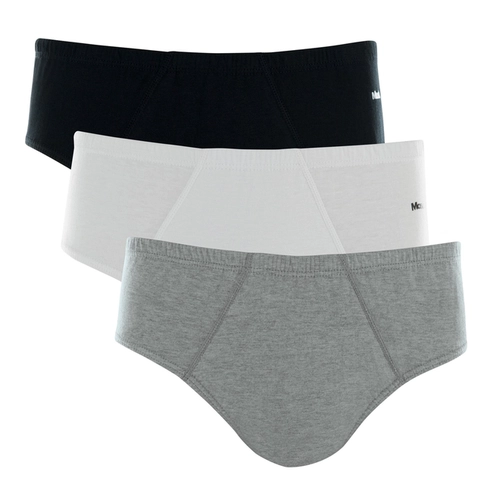 Kit 3 Cuecas Slip Mash Adulto Algodão