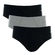 Kit 3 Cuecas Slip Mash Adulto Algodão - PT02-PRETO 02