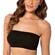 Top Faixa Trifil Adulto Sem Bojo Sem Costura Microfibra Canelado - 0008-PRETO