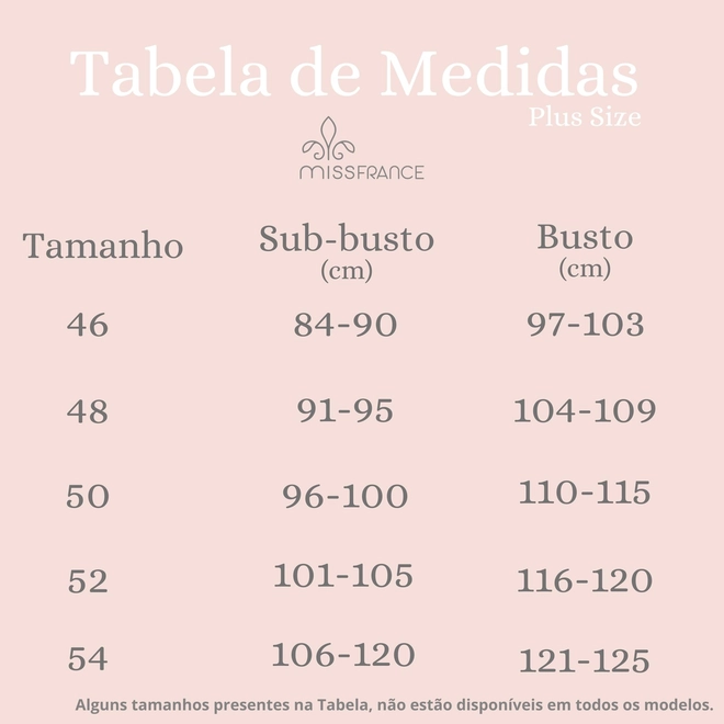 Tabela de Medidas
