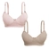 Kit 2 Sutiãs Belo Horizonte Miss France Plus Size Microfibra - choc/alv-choco/alvorada