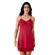Camisola Alças Finas Hope Adulto Em Microfibra E Renda Love Stories - VHY-VERMELHO CHERRY