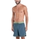 Shorts Praia Mash Masculino Adulto Mescla Com Recortes Microfibra - AZ10-AZUL MEDIO