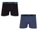 Kit 2 Cuecas Boxer Lupo Adulto Algodão Com Elastano - 0902-PRETO MESCLA