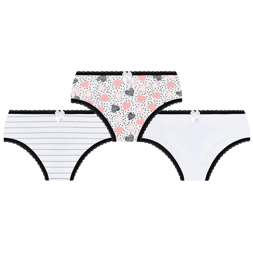 Kit 3 Calcinhas Lupo Lobinha Infantil Estampadas Algodão