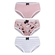 Kit 3 Calcinhas Lupo Lobinha Infantil Estampadas Algodão - 0953-ROSA/EST/LIST