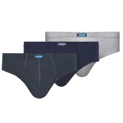 Kit 3 Cuecas Slip Torp Adulto Cores Sortidas Em Algodão