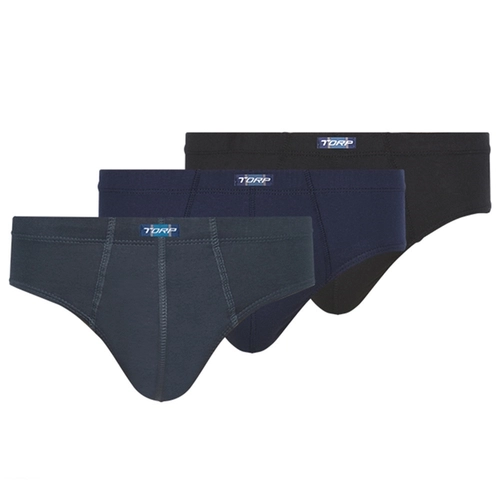 Kit 3 Cuecas Slip Torp Adulto Cores Sortidas Em Algodão