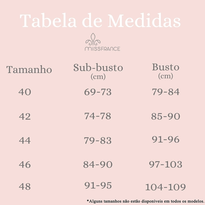 Tabela de Medidas