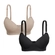 Kit 2 Sutiãs Roma Miss France Com Bojo Sem Aro Em Microfibra - CHOC/PTO-CHOC/PTO