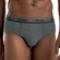 Cueca Slip Mash Adulto Cós Mesclado Em Cotton - CZ10-CINZA MESCLA GRAFITE