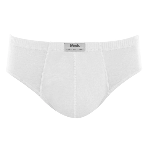 Cueca Slip Mash Adulto Básica Em Algodão