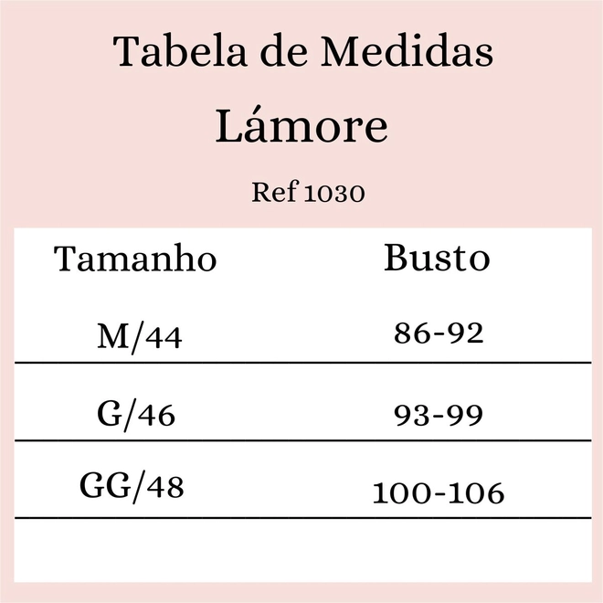 Tabela de Medidas