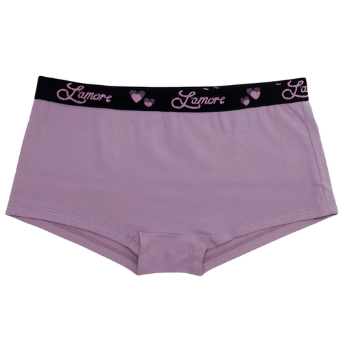 Calcinha Boxer Lamore Feminina Adulto Em Algodão