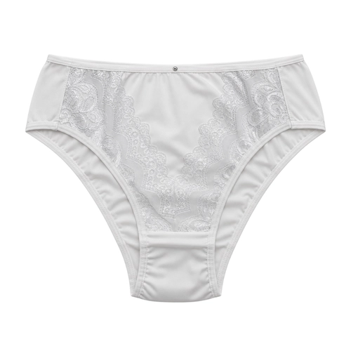 Calcinha Lamore Adulto Feminina Rendada Floral Em Microfibra