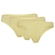 Kit 3 Calcinhas Tanga Fio Dental Lamore Miance Adulto De Cotton - AM-AMARELO