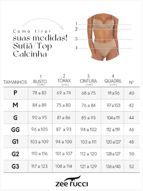 Tabela de Medidas