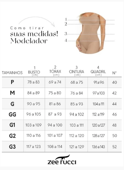 Tabela de Medidas
