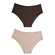 Kit 02 Calcinhas Largas DelRio Em Cotton - D14-CAFE/AREIA