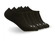 Kit 3 Pares Meia Invisível Hoahi Adulto - PRETO-PRETO
