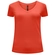 Blusa Lunender Feminina Adulto Básica Canelada Decote V Em Malha Viscose - 007461-VERMELHO PITANGA